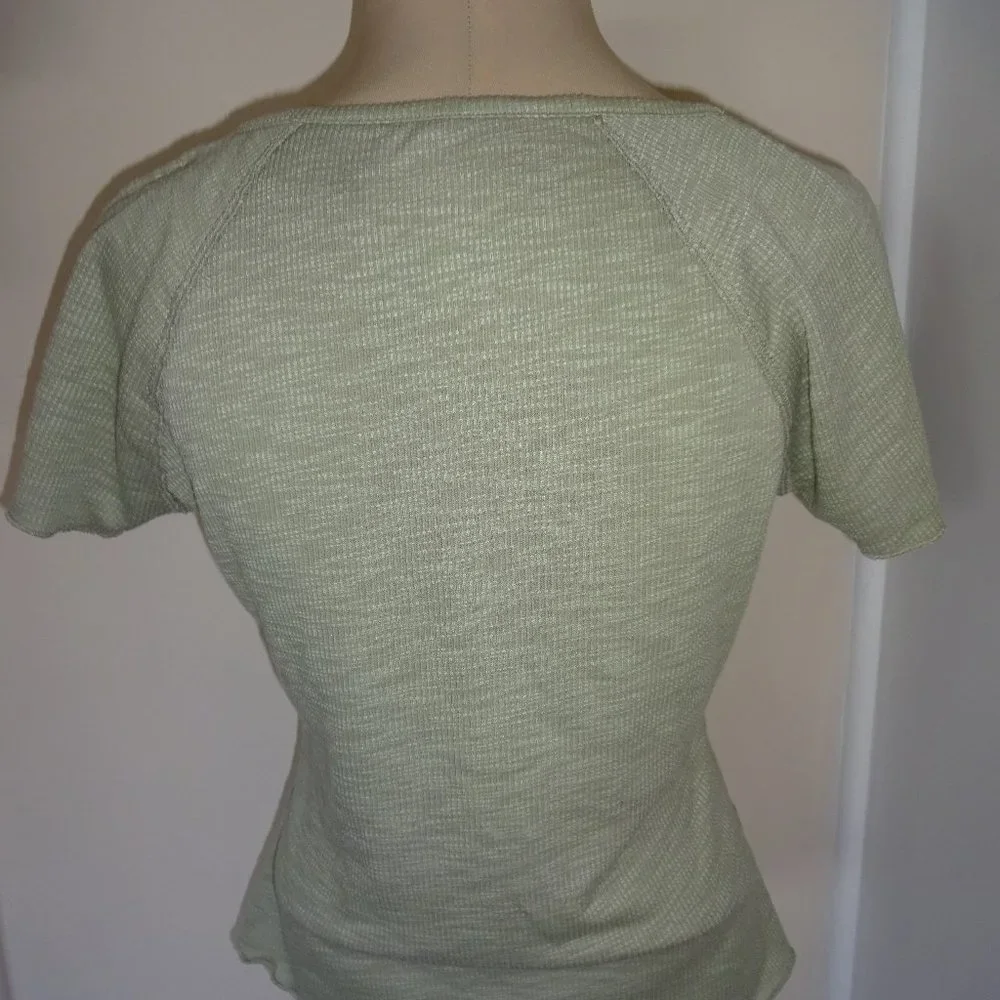 NWT New Womens Green True Craft Top Shirt L Short Sleeves - Picture 2 of 6